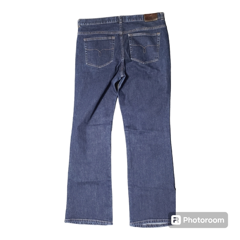 Lauren Jeans Co. Ralph Lauren classic bootcut denim jeans women's 14 Rise11" - Picture 3 of 16